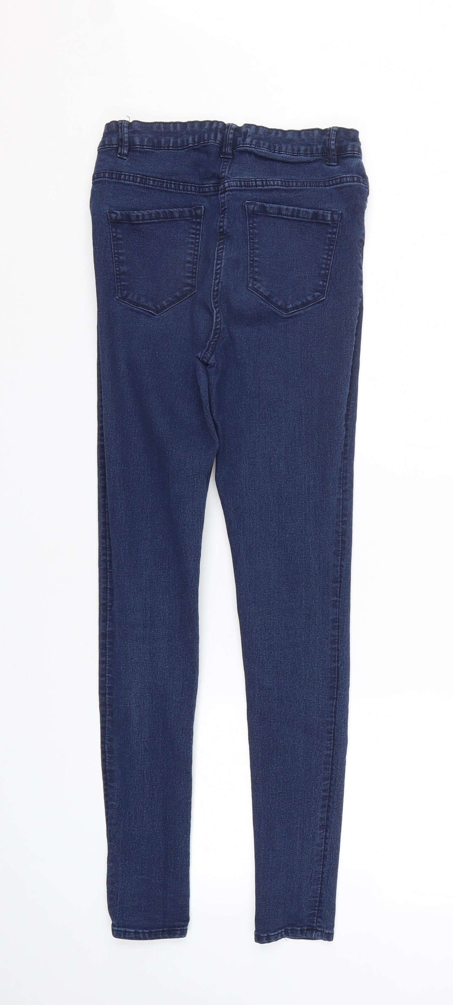 Studio Womens Blue   Tapered Jeans Size 12 L29 in - Elastic Waist