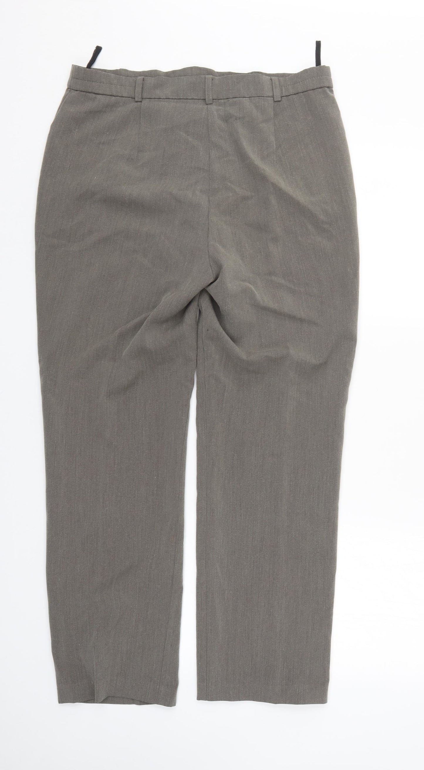 Marks & spencer Womens Grey   Trousers  Size 12 L28 in