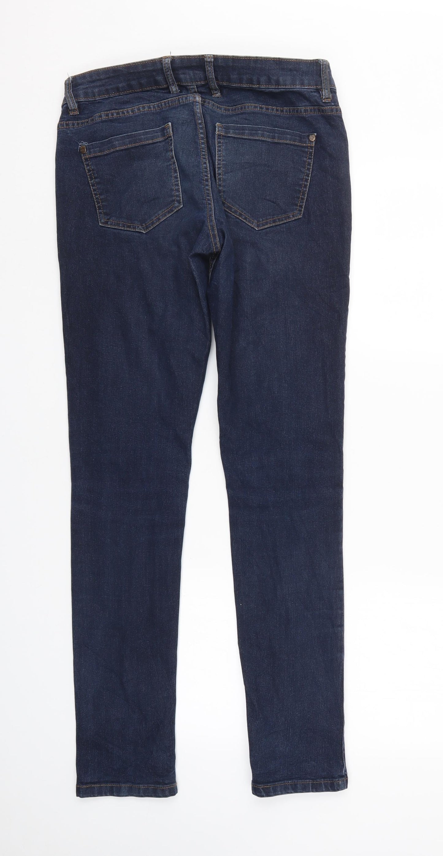 ESMARA Womens Blue  Denim Straight Jeans Size 10 L32 in