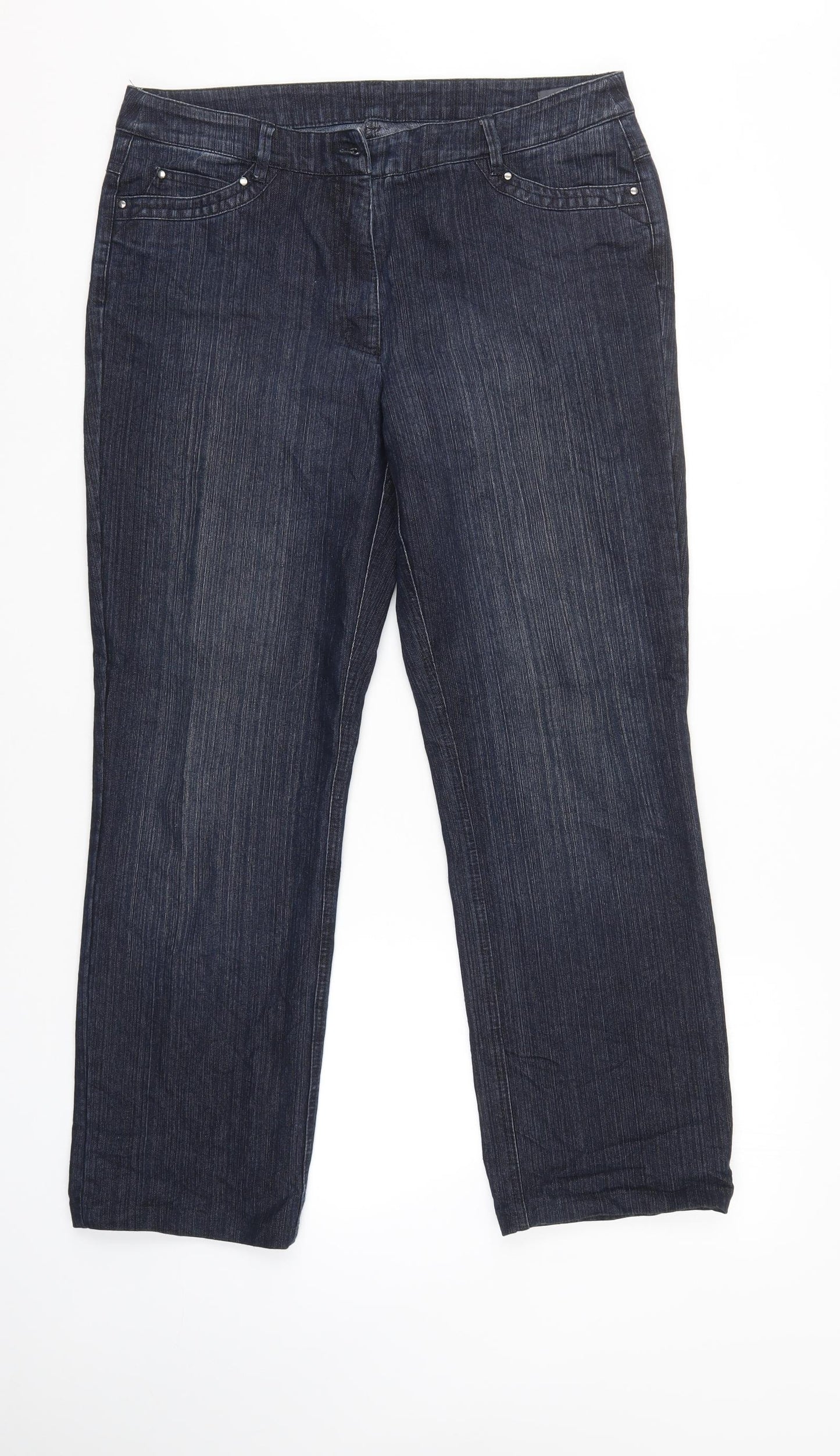 Adagio Womens Blue   Straight Jeans Size 14 L29 in