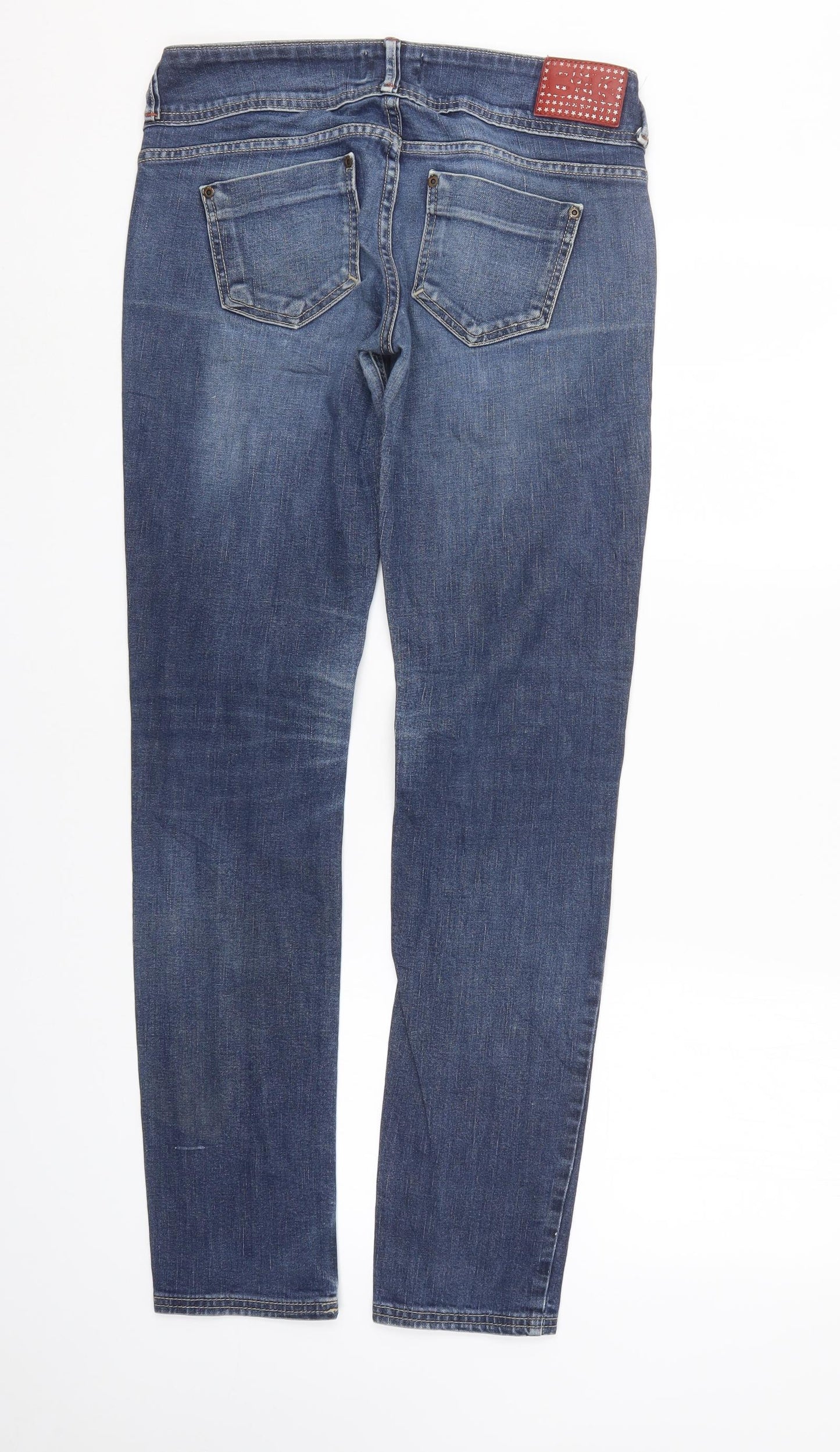 Bershka Womens Blue  Denim Straight Jeans Size 8 L31 in