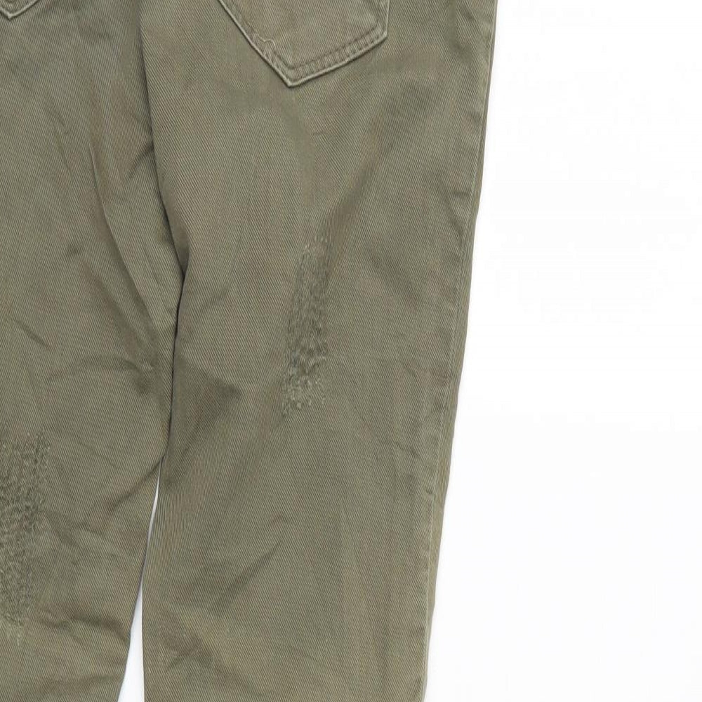 Leana Woman Womens Green  Denim Skinny Jeans Size 6 L27 in