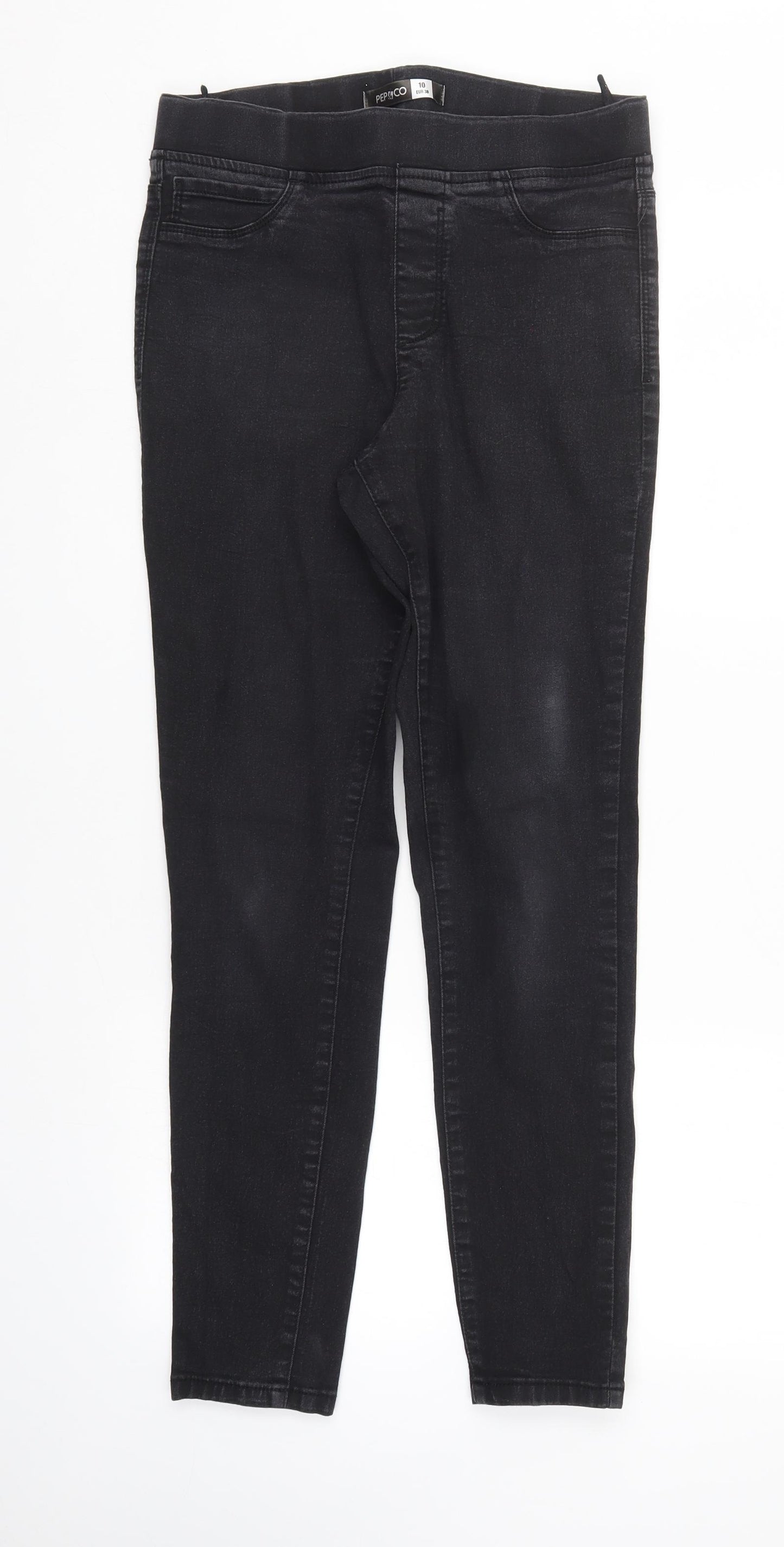 pep & Co Womens Black   Straight Jeans Size 10 L29 in