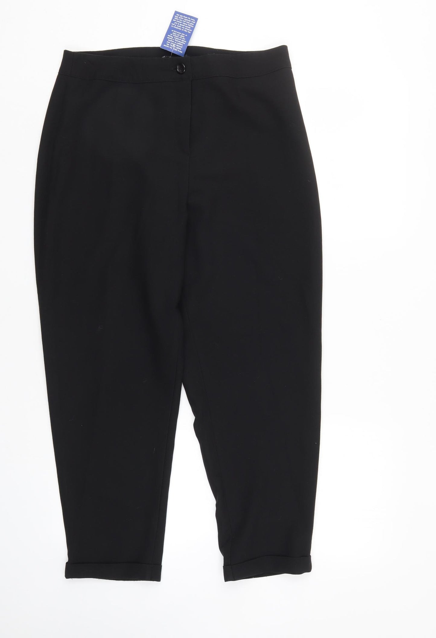 Boohoo Womens Black   Trousers  Size 12 L24 in