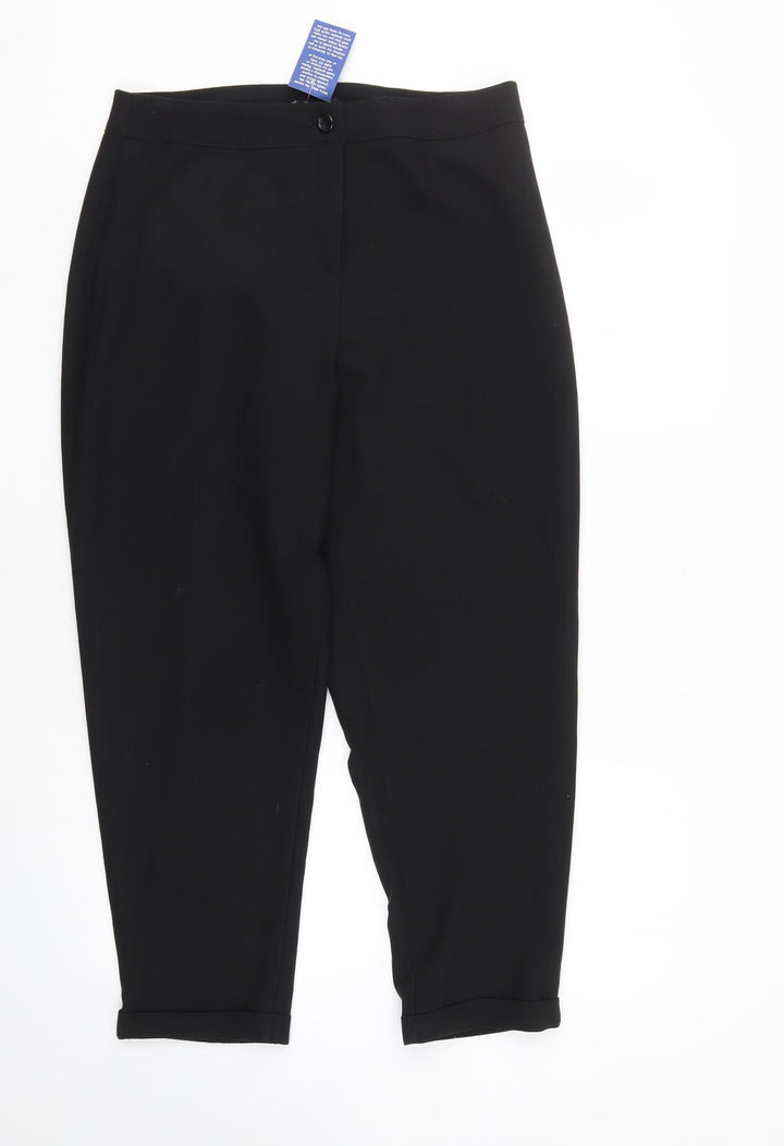 Boohoo Womens Black   Trousers  Size 12 L24 in