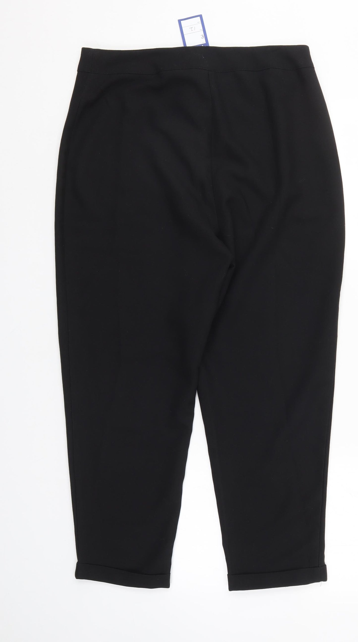 Boohoo Womens Black   Trousers  Size 12 L24 in