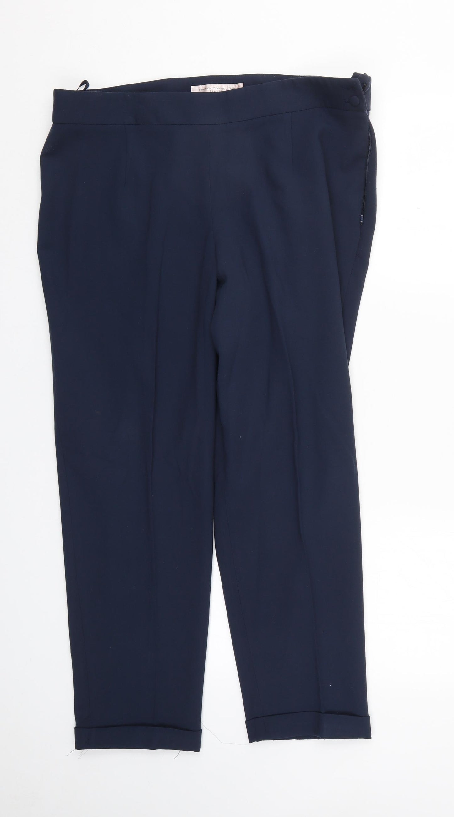 French Connection Womens Blue   Trousers  Size 16 L26 in