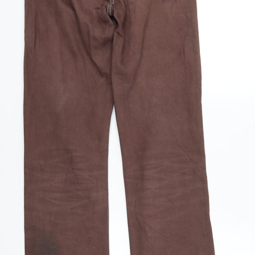 Weekday Mens Brown  Denim Straight Jeans Size 24 L32 in