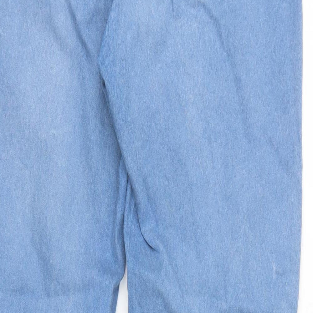 Denim & Co. Womens Blue  Denim Straight Jeans Size 14 L28 in