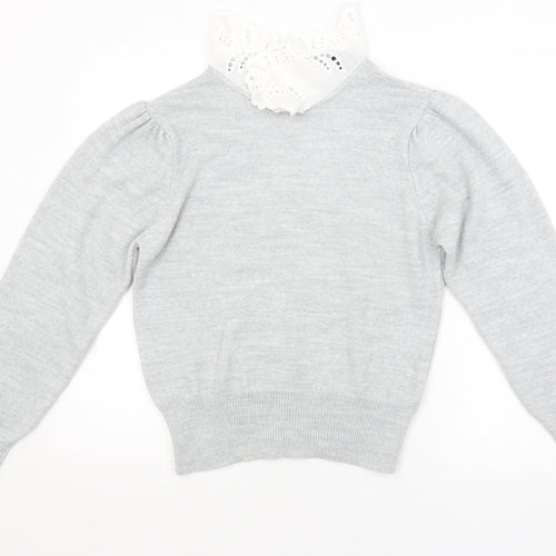 Dorothy Perkins Womens Grey   Pullover Jumper Size 14