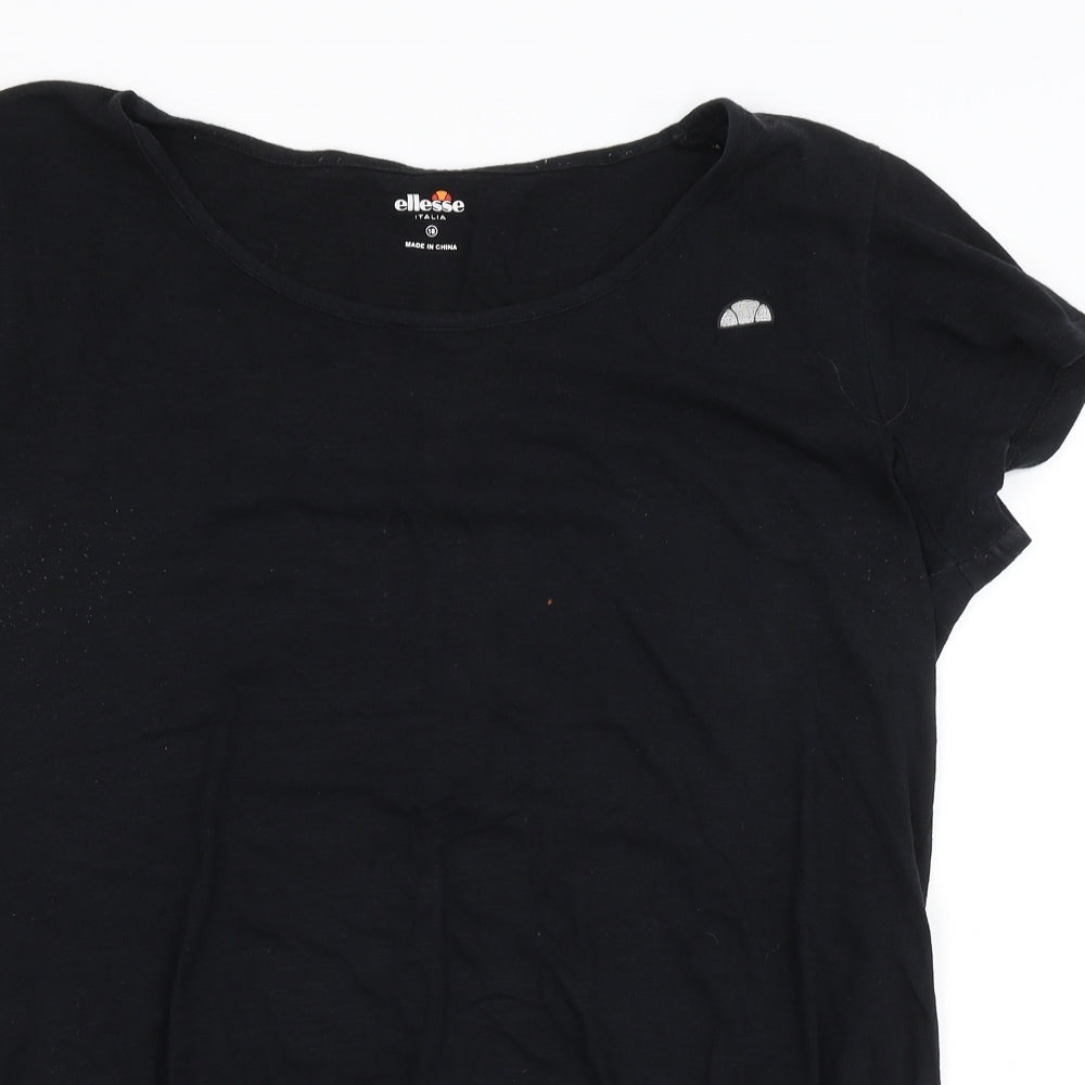 ellesse Womens Black   Basic T-Shirt Size 18