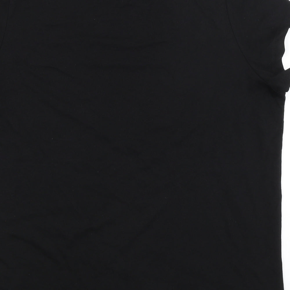 Pretty Secrets Womens Black   Basic T-Shirt Size 16