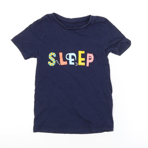 George Boys Blue   Basic T-Shirt Size 5-6 Years
