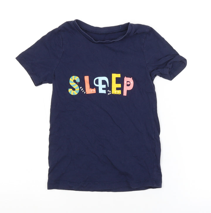 George Boys Blue   Basic T-Shirt Size 5-6 Years