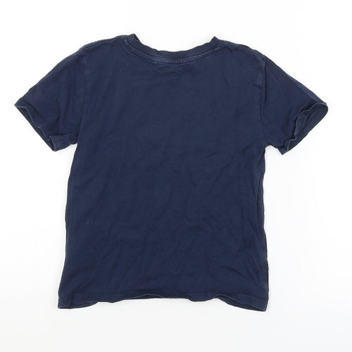 H&M Girls Blue   Basic T-Shirt Size 5-6 Years