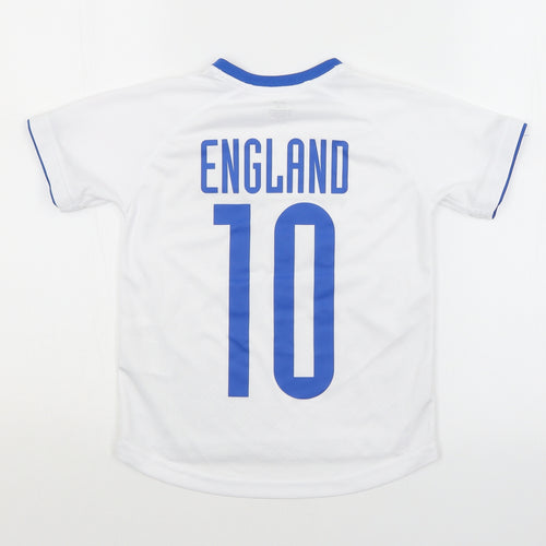 H&M Boys White   Jersey Casual Size 5-6 Years  - ENGLAND