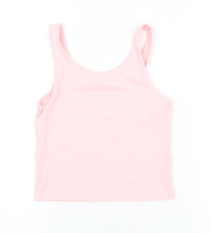 George Girls Pink Basic Tank Size 8-9 Years