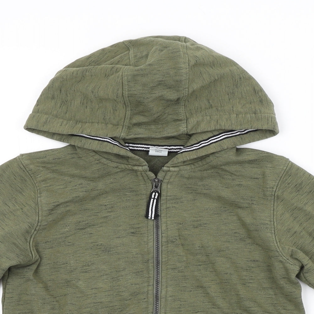TU Boys Green   Full Zip Hoodie Size 5 Years