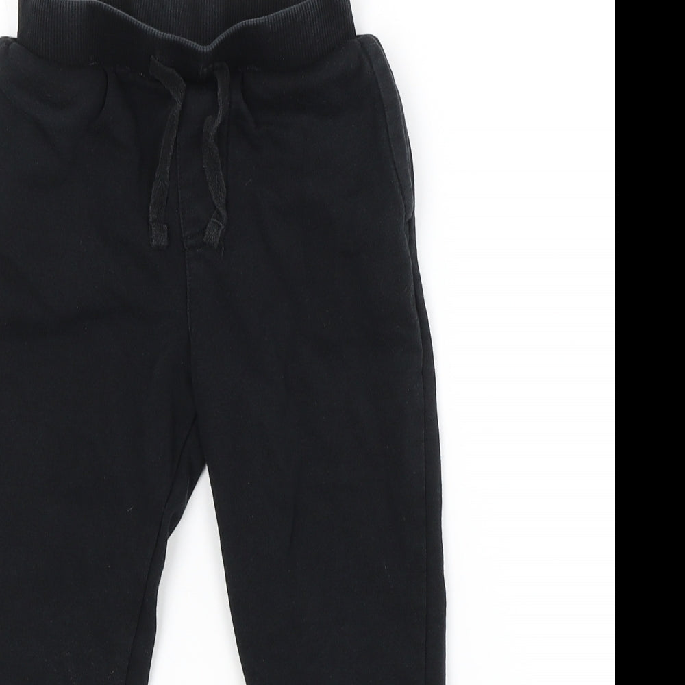 George Boys Black   Sweatpants Trousers Size 4-5 Years