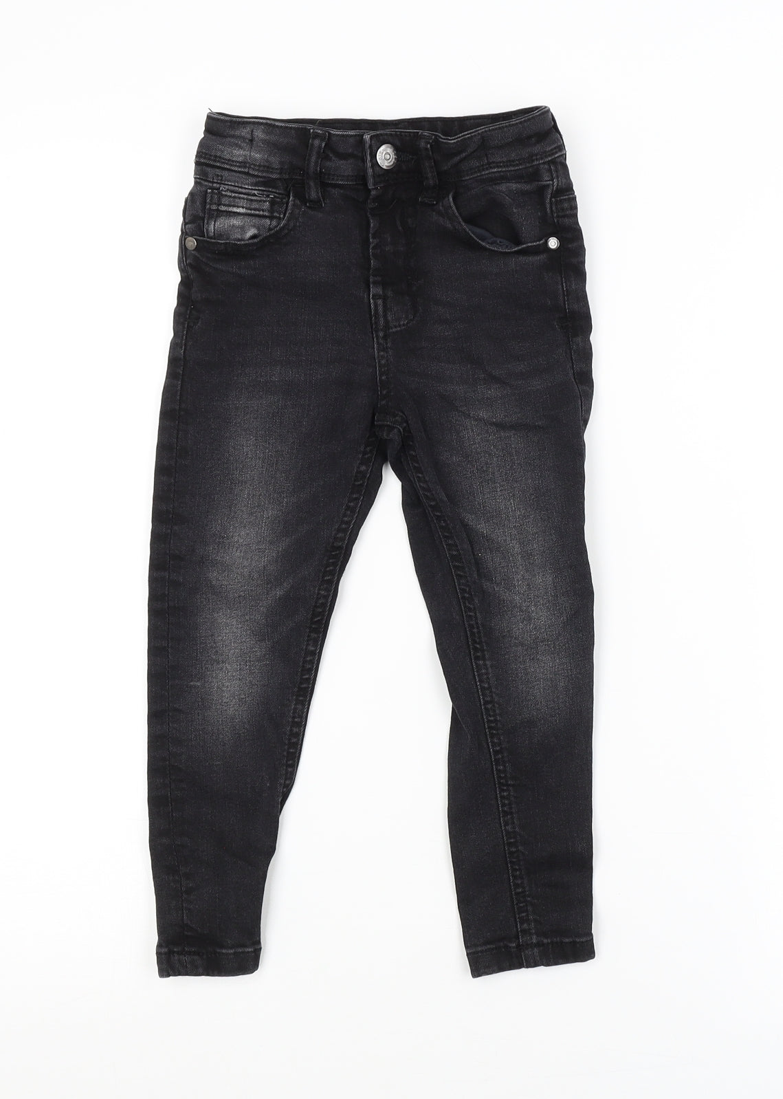 George Boys Black   Skinny Jeans Size 4-5 Years