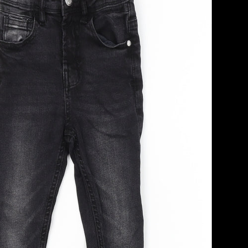 George Boys Black   Skinny Jeans Size 4-5 Years