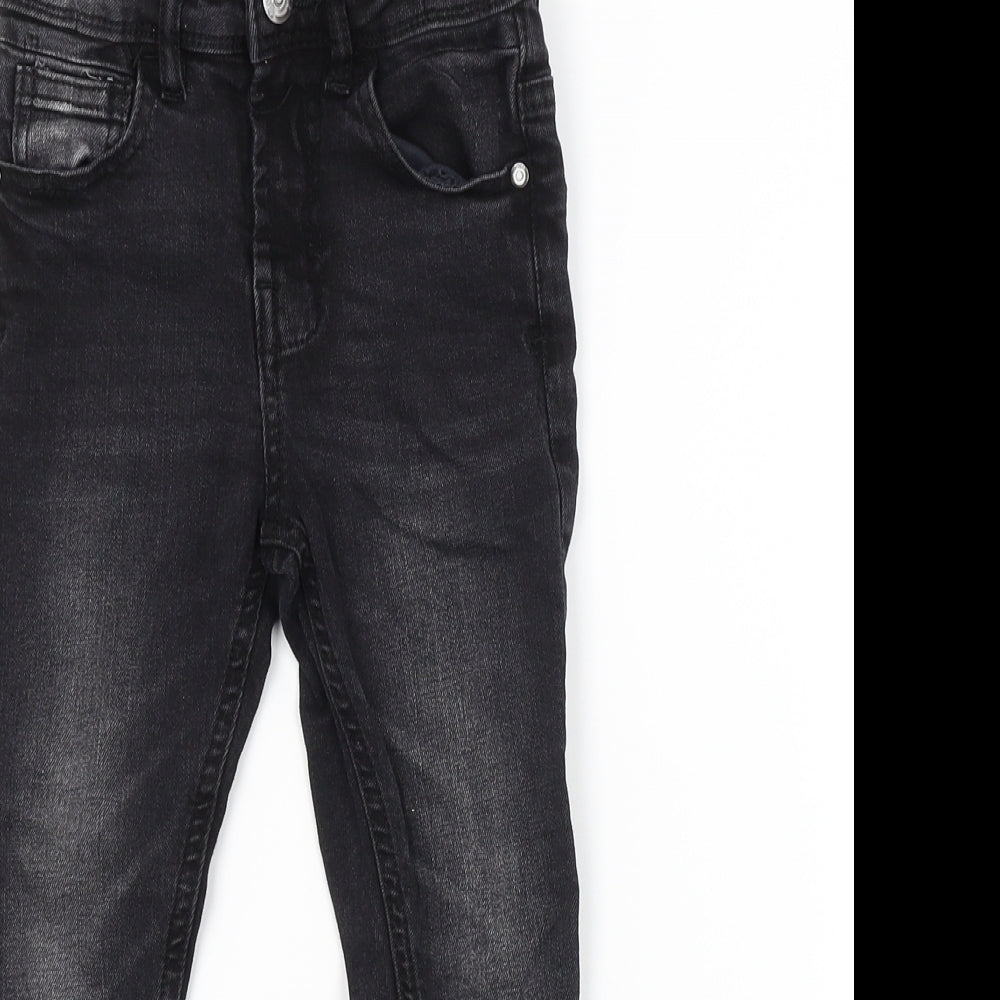 George Boys Black   Skinny Jeans Size 4-5 Years