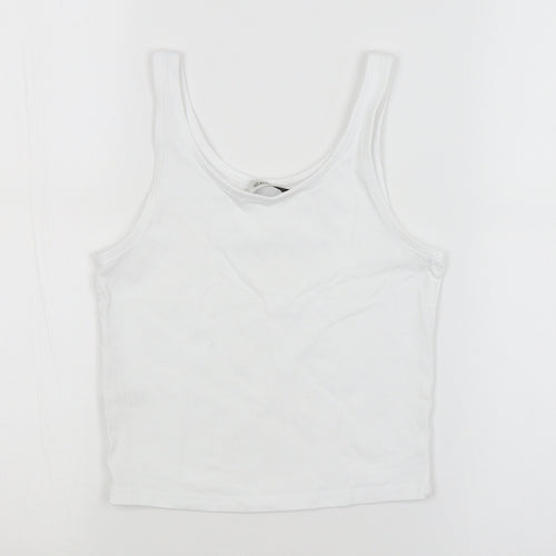George Girls White   Basic Tank Size 8-9 Years