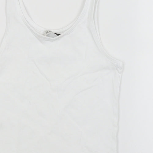 George Girls White   Basic Tank Size 8-9 Years