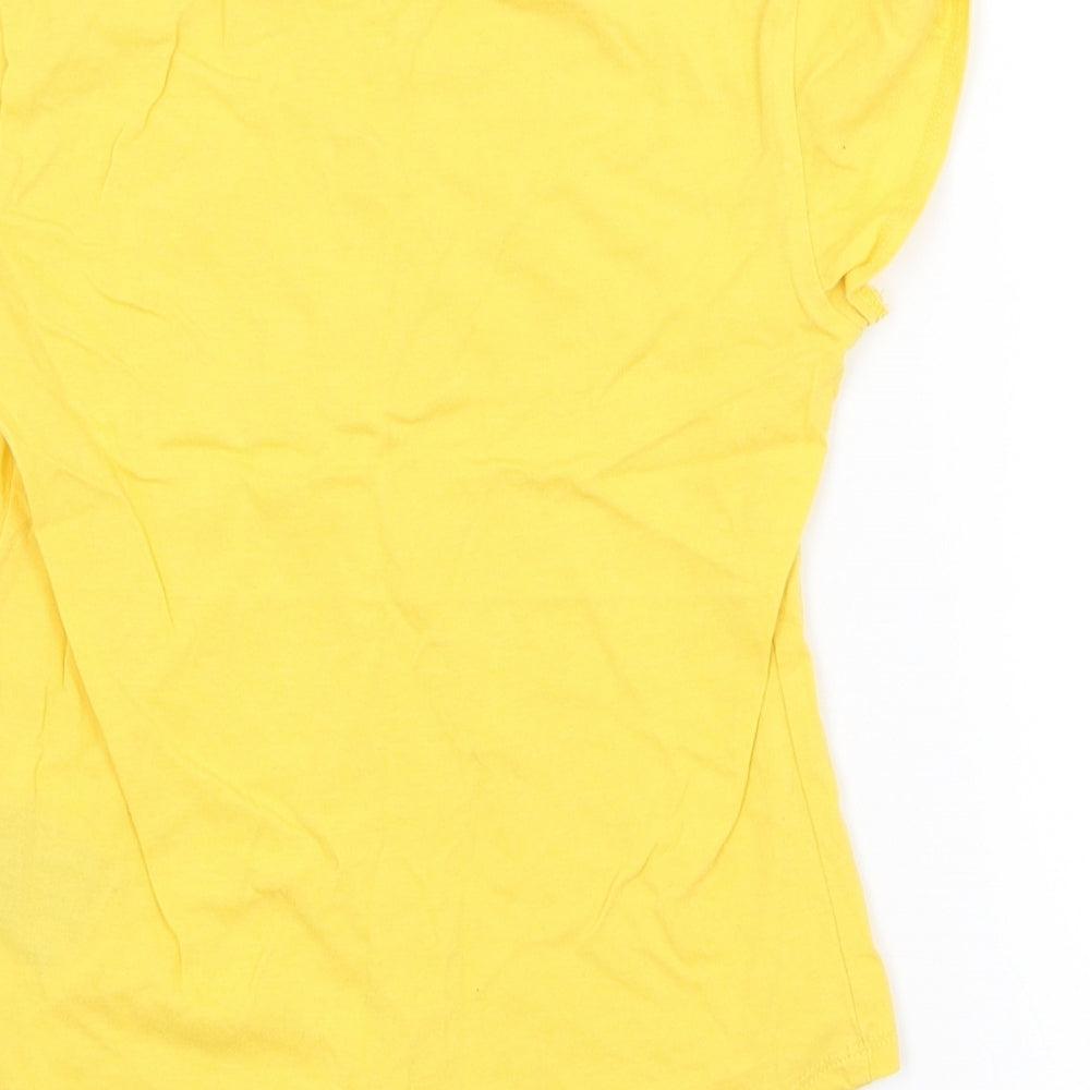 H&M Girls Yellow   Basic T-Shirt Size 9-10 Years