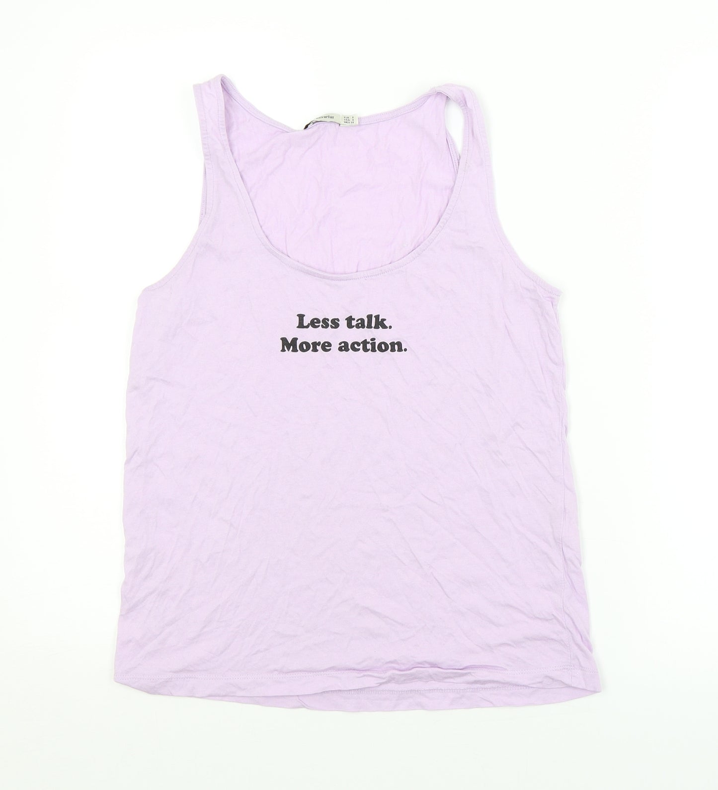Stradivarius Womens Purple   Basic Tank Size S