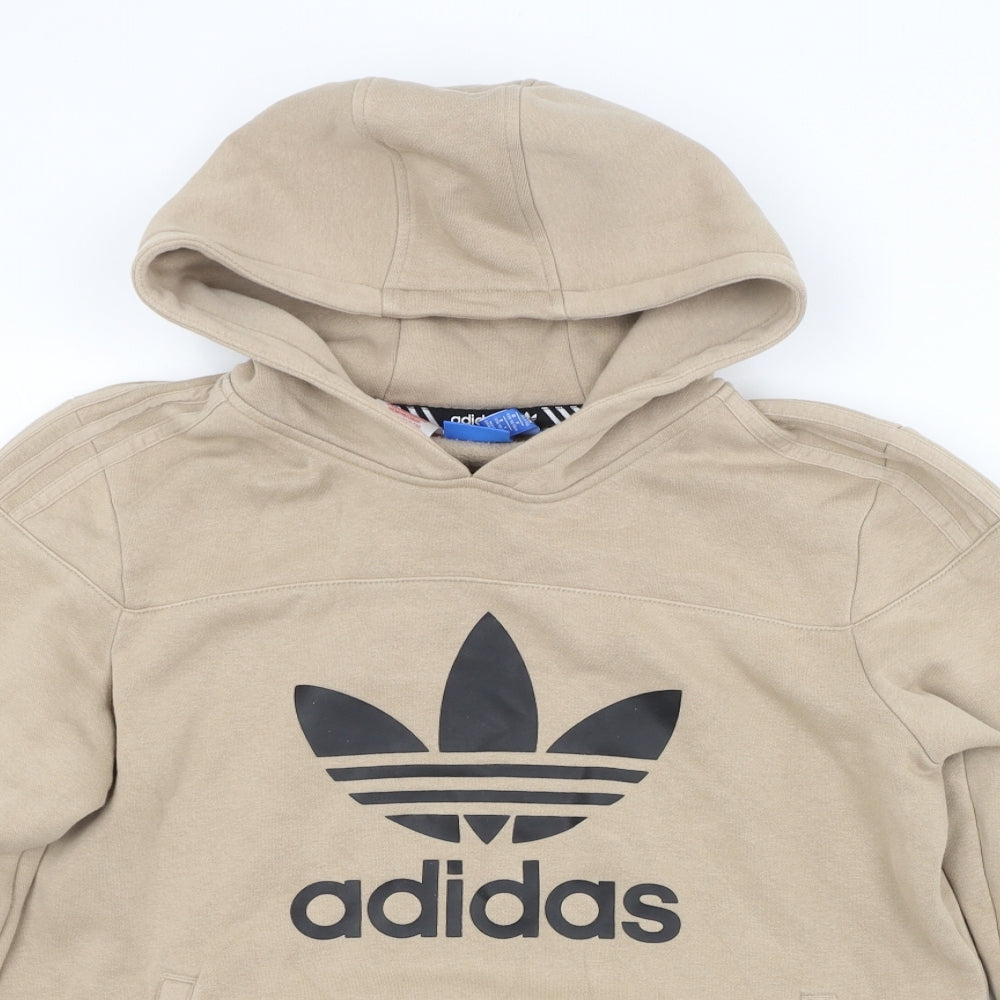 adidas Boys Beige   Pullover Hoodie Size 15-16 Years