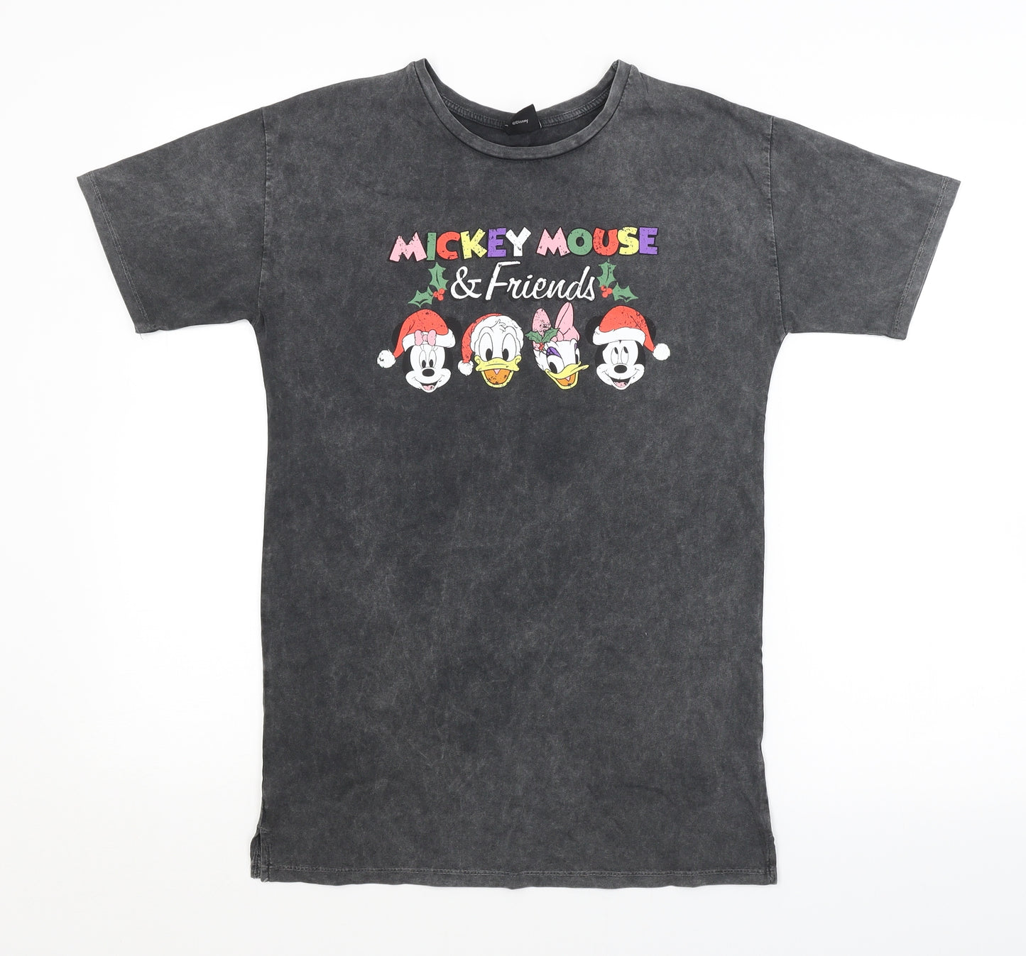 George Boys Grey   Basic T-Shirt Size 10-11 Years  - MICKEY MOUSE, CHRISTMAS