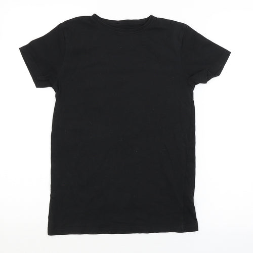 OUTLAWS Boys Black   Basic T-Shirt Size 11-12 Years