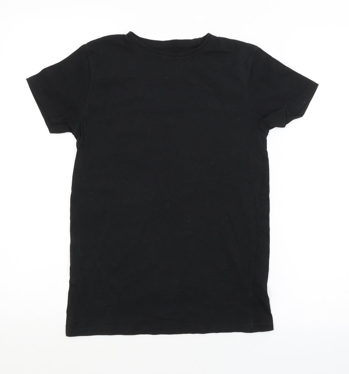 OUTLAWS Boys Black   Basic T-Shirt Size 11-12 Years
