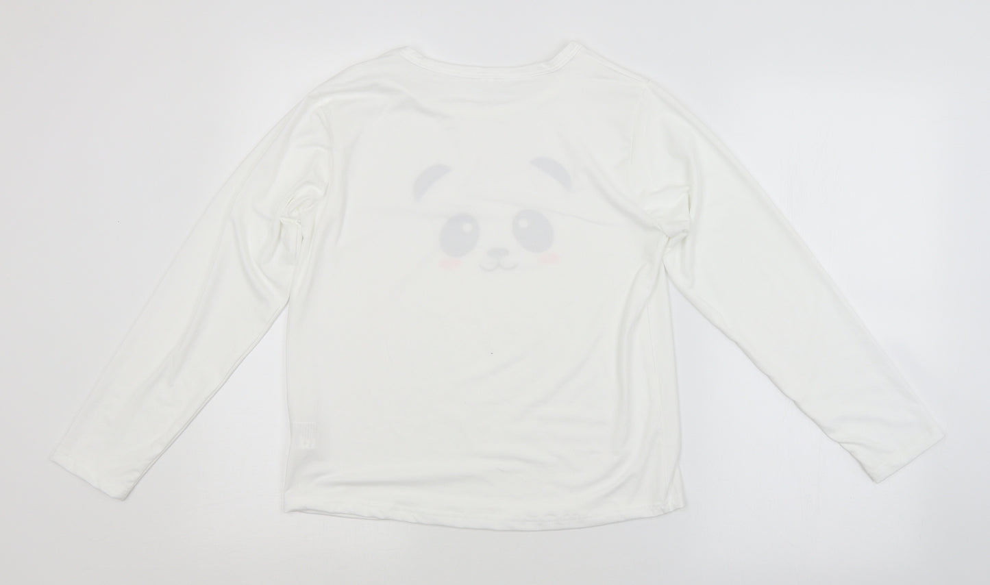 SheIn Girls White   Basic T-Shirt Size 13-14 Years