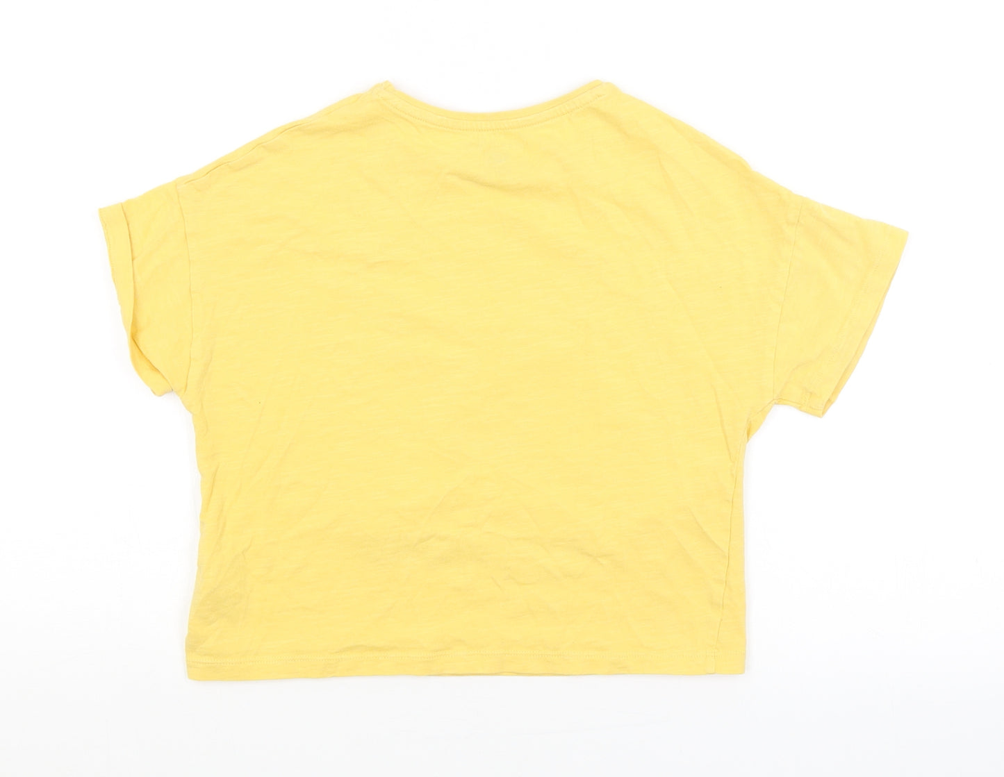 F&F Girls Yellow   Basic T-Shirt Size 9-10 Years