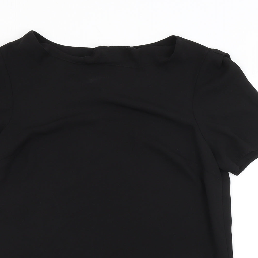 Oasis Womens Black   Basic Blouse Size 8