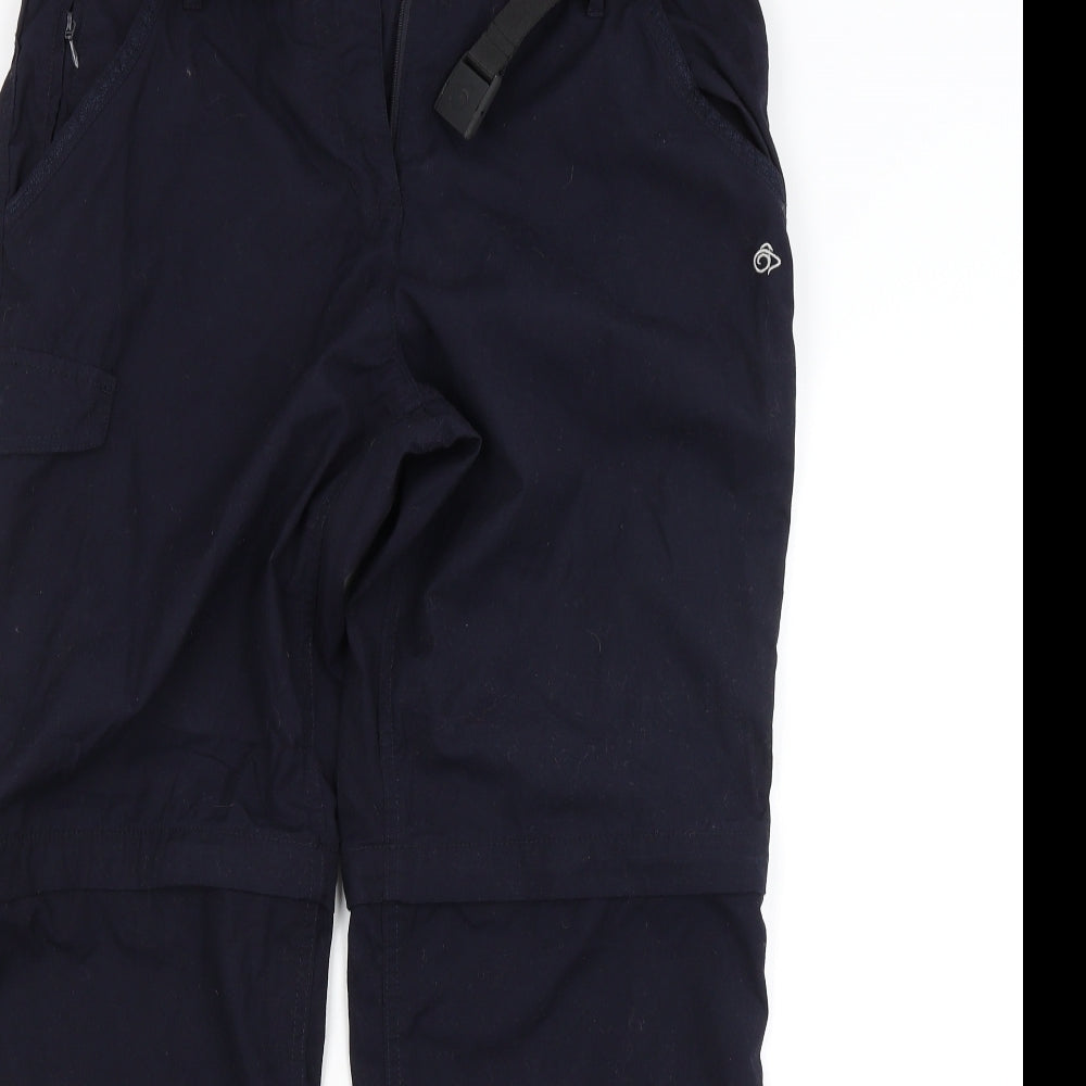 Craghoppers Womens Blue   Cargo Trousers Size 14 L29 in