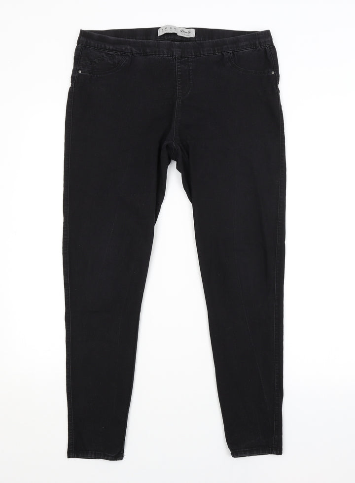 DENIM CO. Womens Black Jegging Jeans Size 14 L28 in