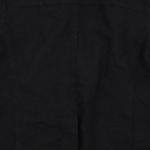 Peacocks Womens Black   Pea Coat Coat Size M