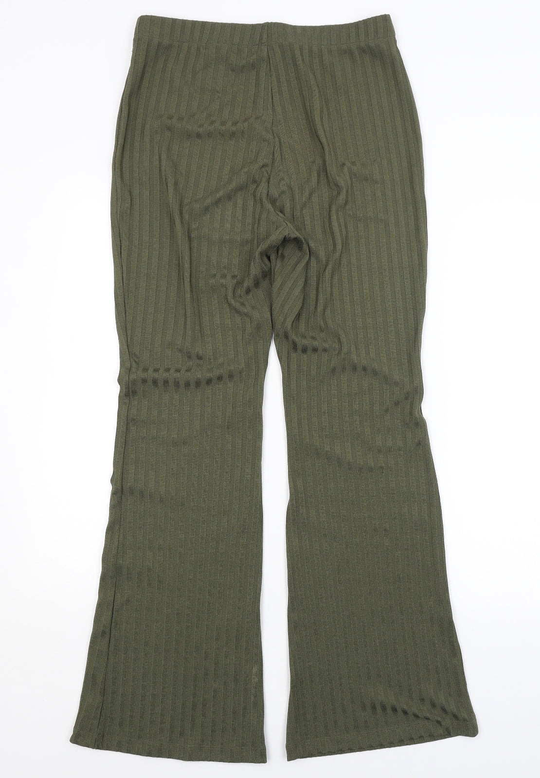 H&M Womens Green Striped  Trousers  Size M L33 in