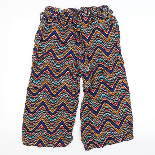 PEP&CO. Womens Multicoloured Striped  Bloomer Trousers Size 10 L20 in