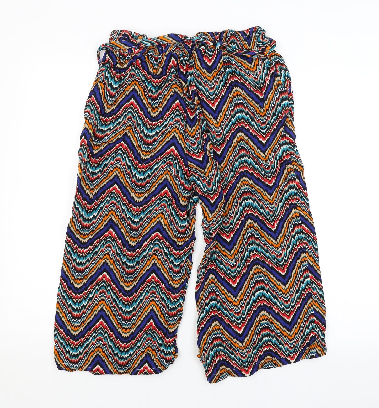 PEP&CO. Womens Multicoloured Striped  Bloomer Trousers Size 10 L20 in