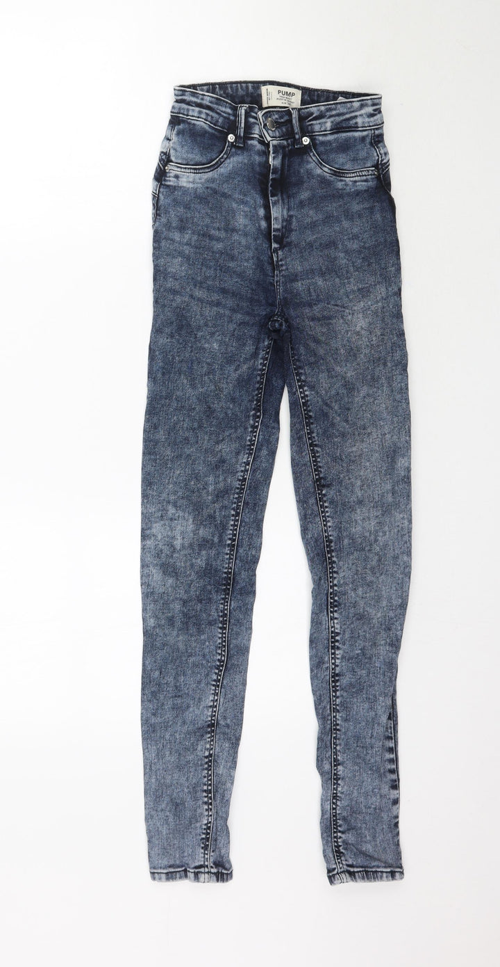 TALLY WEiJL Womens Blue Denim Skinny Jeans Size 6 L28 in