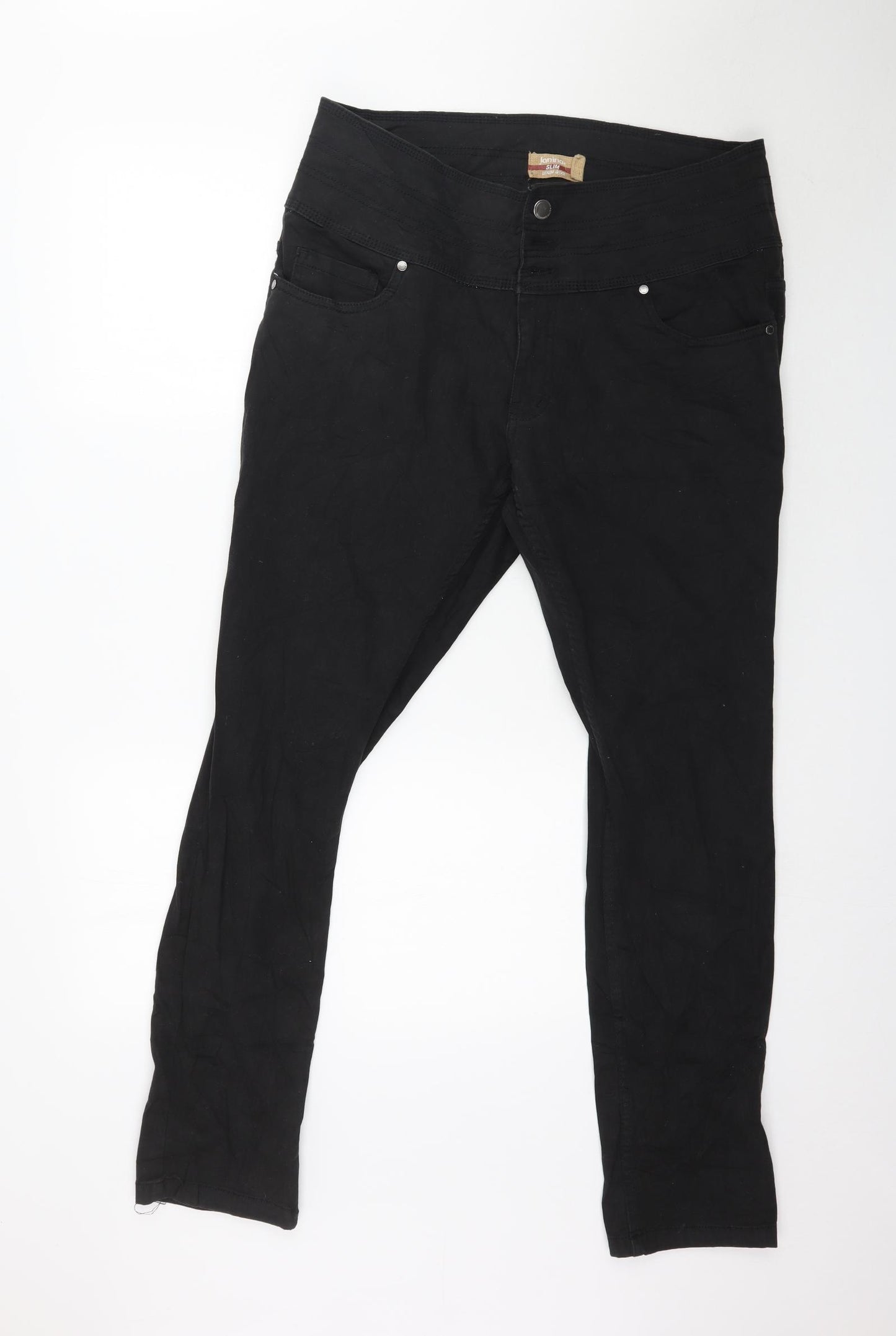 Janina Womens Black  Denim Skinny Jeans Size 18 L32 in