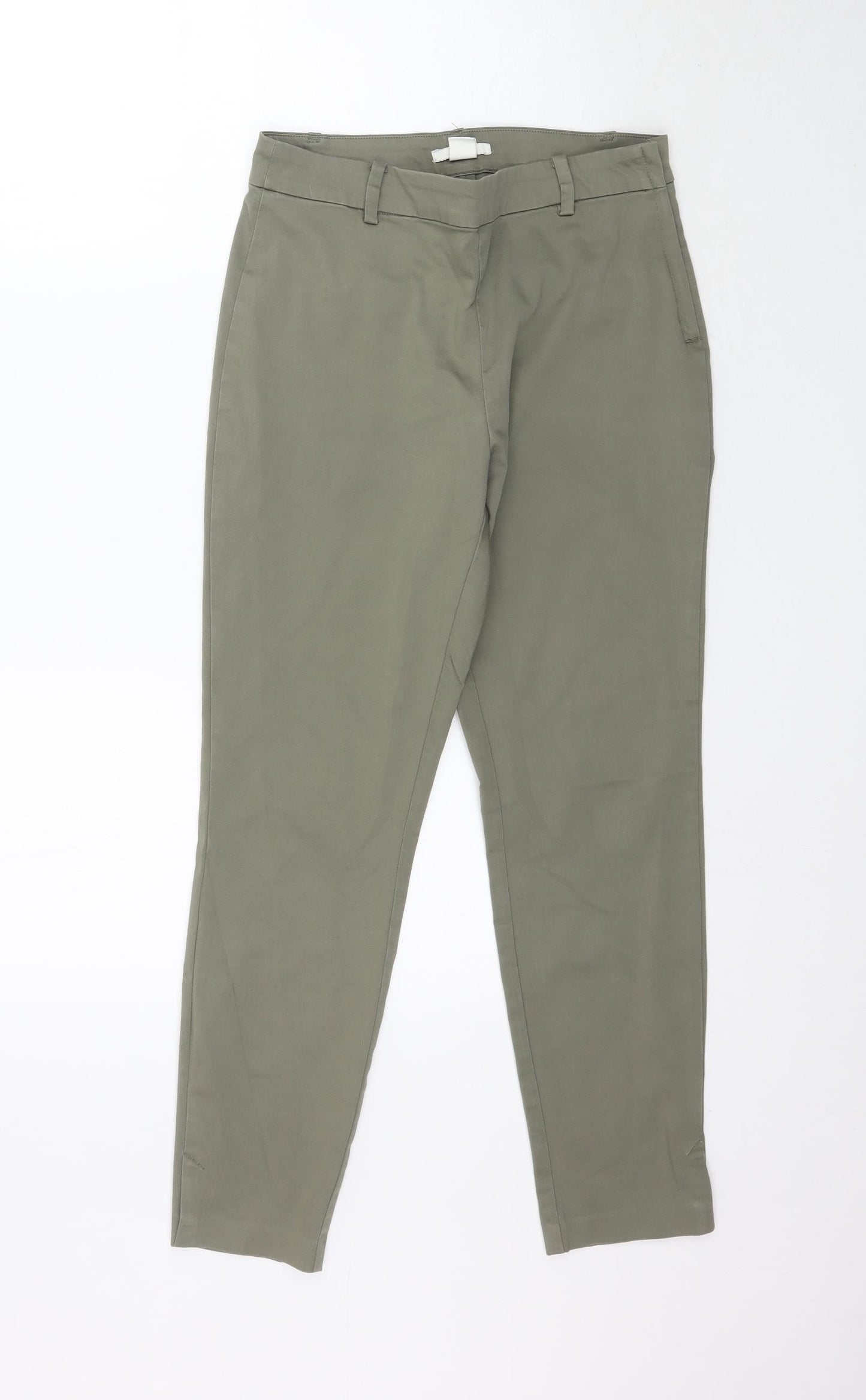 H&M Womens Green   Trousers  Size 10 L26 in