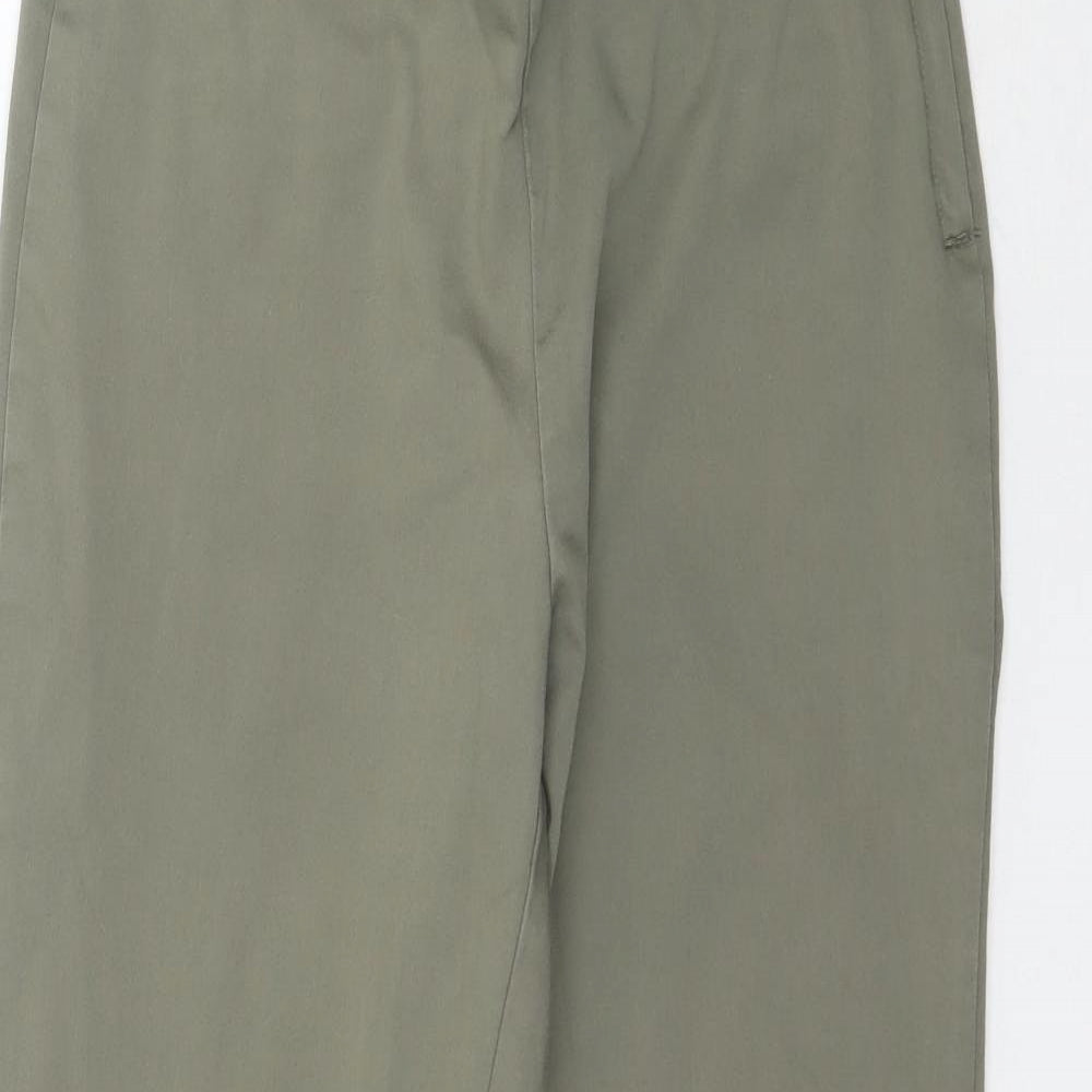H&M Womens Green   Trousers  Size 10 L26 in