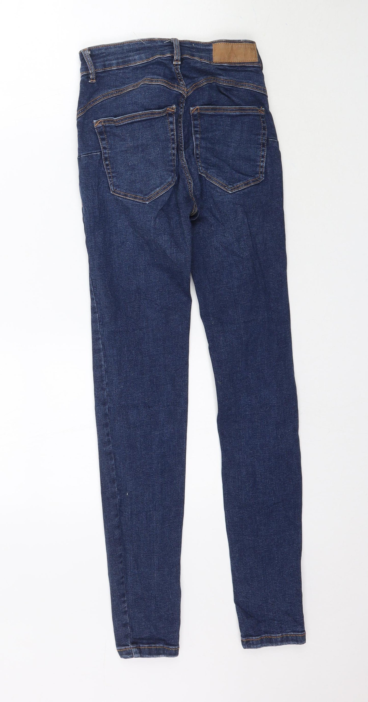 Pull&Bear Womens Blue  Denim Skinny Jeans Size 4 L28 in