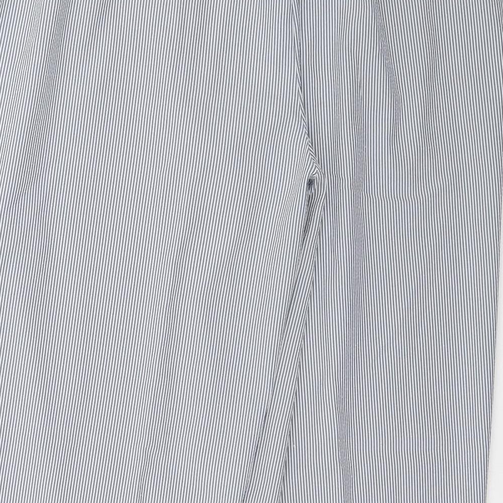 BM Womens Grey Striped  Trousers  Size 20 L27 in