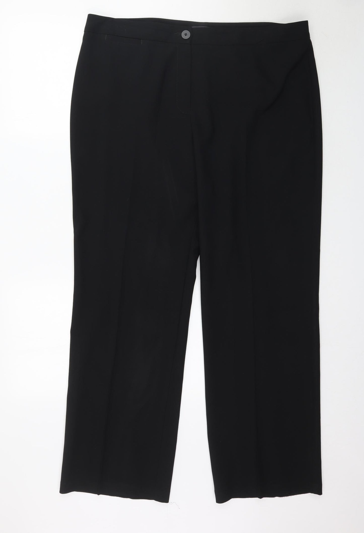 Marks and Spencer Womens Black   Trousers  Size 18 L32 in - Work Office